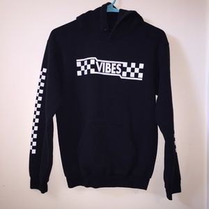 Vibes checkered hoodie Clearance